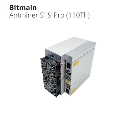 Asic Bitcoinの採掘機Bitmain Antminer S19/S19pro/S19Jプロ110t 104t 100t 96t 95t