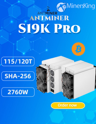 Bitmain S19k Pro BTC Asic Miner 115th/S ビットコイン・アシック・マシン