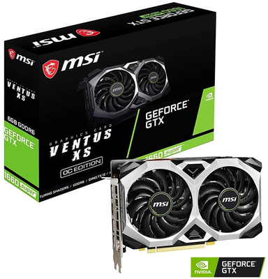 MSIの賭博のGeForce GTX 1660の極度のグラフィックス・カードの1660年代DVIのグラフィックス・カード