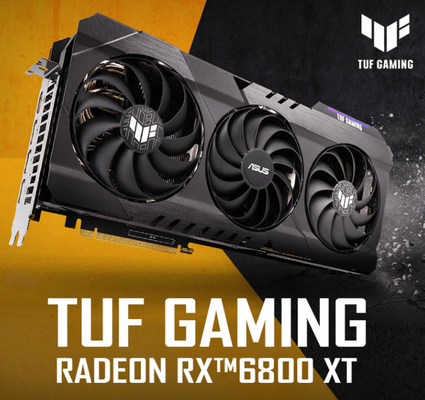 高性能のRx 6800xtのグラフィックス・カード鉱山は16gb 256かまれたグラフィックス・カードを装備する