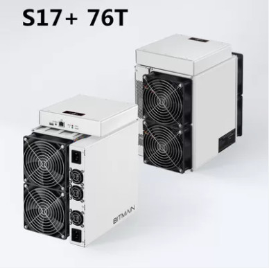 BTC抗夫のSha 256 Antminer S17+ 76th/S ビットコイン Asic抗夫2920Wの採掘機