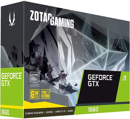 192Bit鉱山の装備のグラフィックス・カードZOTACの賭博のGeForce GTX 1660 6GB GDDR5のグラフィックス・カード